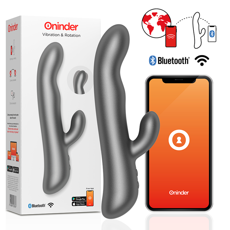 ONINDER - VIBRAZIONE E ROTAZIONE OSLO NERO - APP GRATUITA