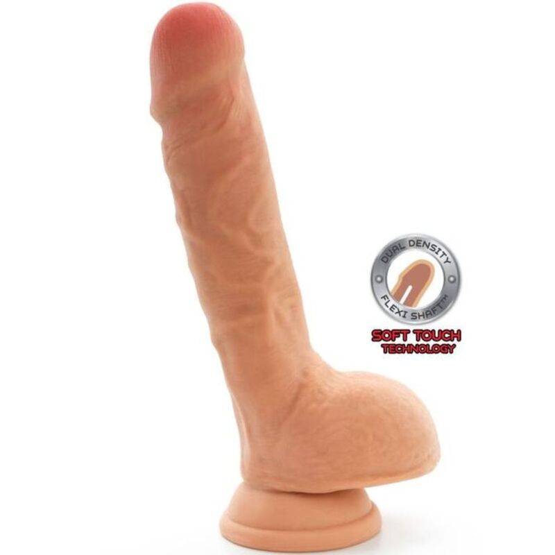 GET REAL - DILDO A DOPPIA DENSIT 25,5 CM PALLE DI PELLE