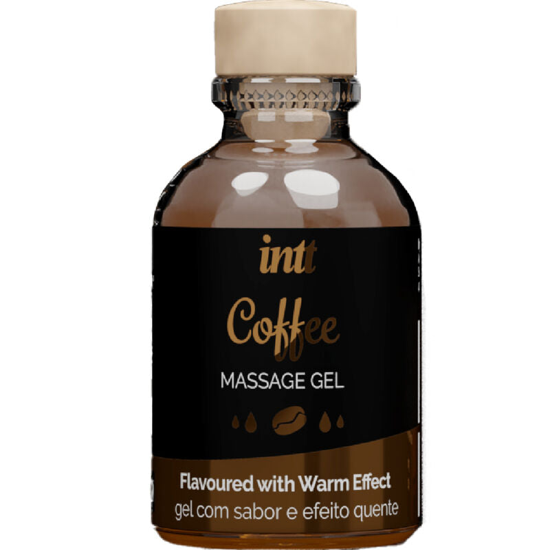 INTT MASSAGE & ORAL SEX - GEL DA MASSAGGIO AL GUSTO DI CAFFČ EFFETTO CALDO