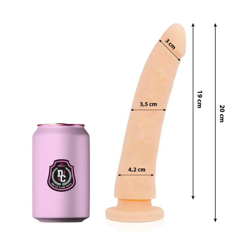 DELTA CLUB - TOYS DILDO NATURALE IN SILICONE MEDICO 20 X 4 CM