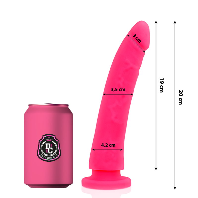 DELTA CLUB - TOYS DILDO MEDICO ROSA IN SILICONE 20 X 4 CM