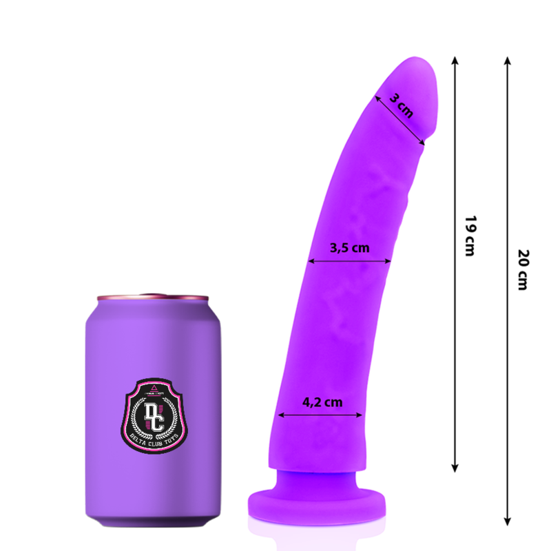 DELTA CLUB - TOYS DILDO MEDICO LILLA IN SILICONE 20 X 4 CM