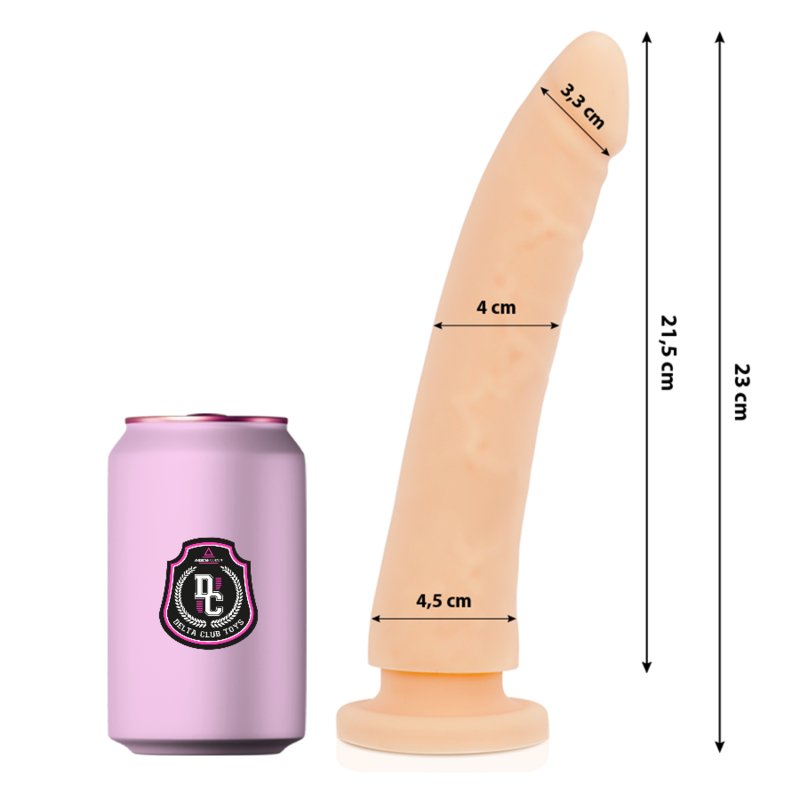 DELTA CLUB - TOYS DILDO NATURALE IN SILICONE MEDICO 23 X 4,5 CM