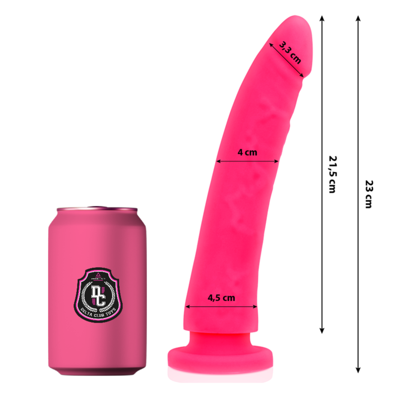 DELTA CLUB - TOYS DILDO MEDICO ROSA IN SILICONE 23 X 4,5 CM