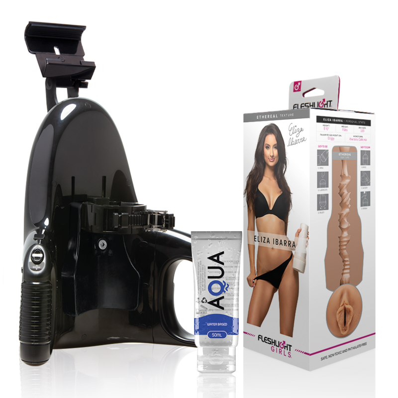 FLESHLIGHT - ELIZA IBARRA VAGINA + LANCIO UNIVERSALE + LUBRIFICANTE AQUA QUALITŔ 50 ML