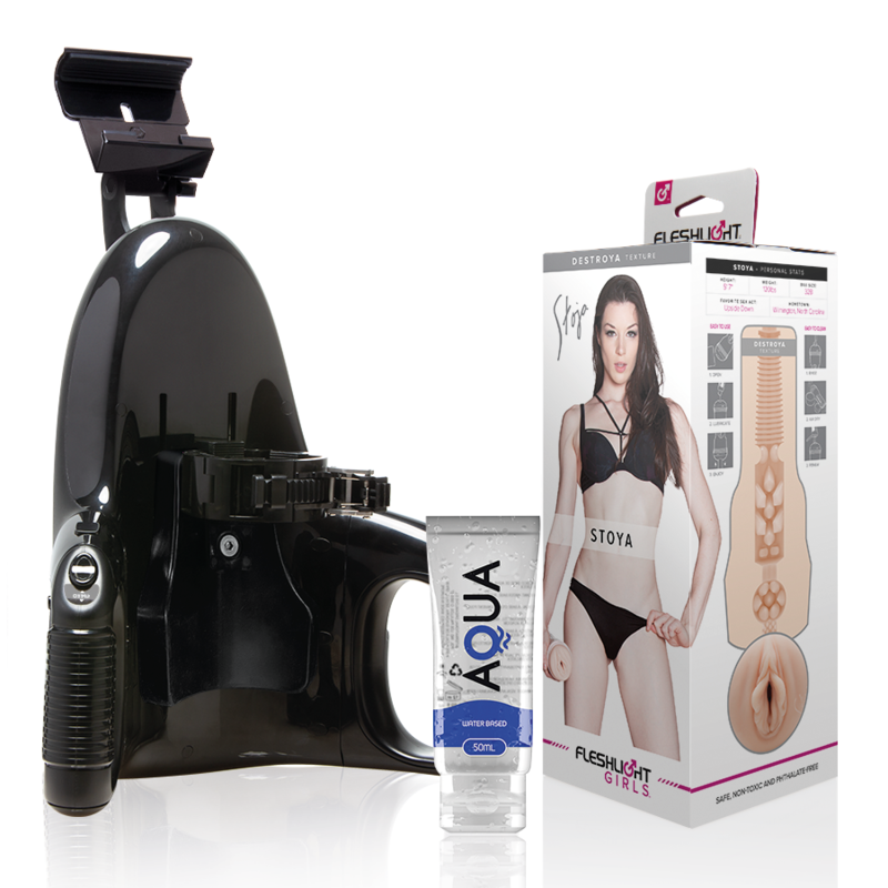 FLESHLIGHT - VAGINA STOYA DESTROYA + LANCIO UNIVERSALE + LUBRIFICANTE AQUA QUALITŔ 50 ML