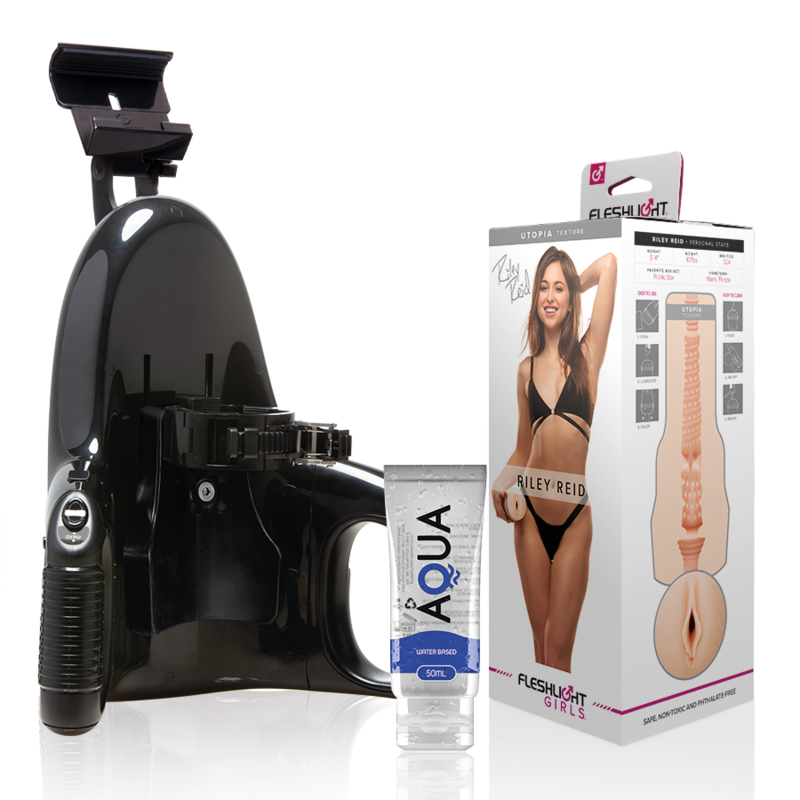 FLESHLIGHT - VAGINA RILEY REID UTOPIA + LANCIO UNIVERSALE + LUBRIFICANTE AQUA QUALITŔ 50 ML