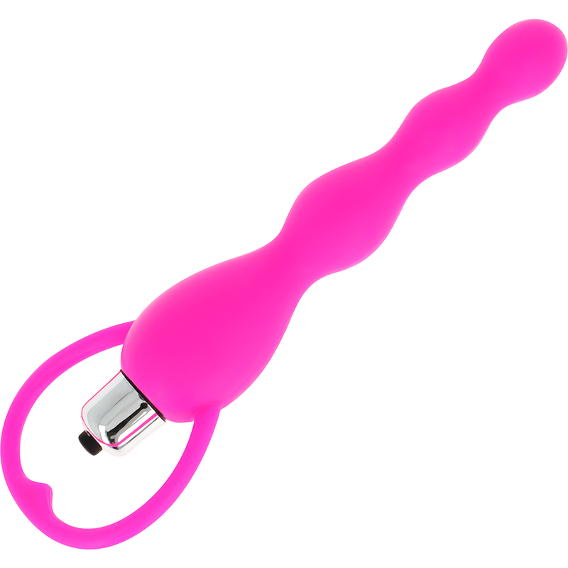 OHMAMA - STIMOLATORE ANALE CON VIBRAZIONE FUCSIA